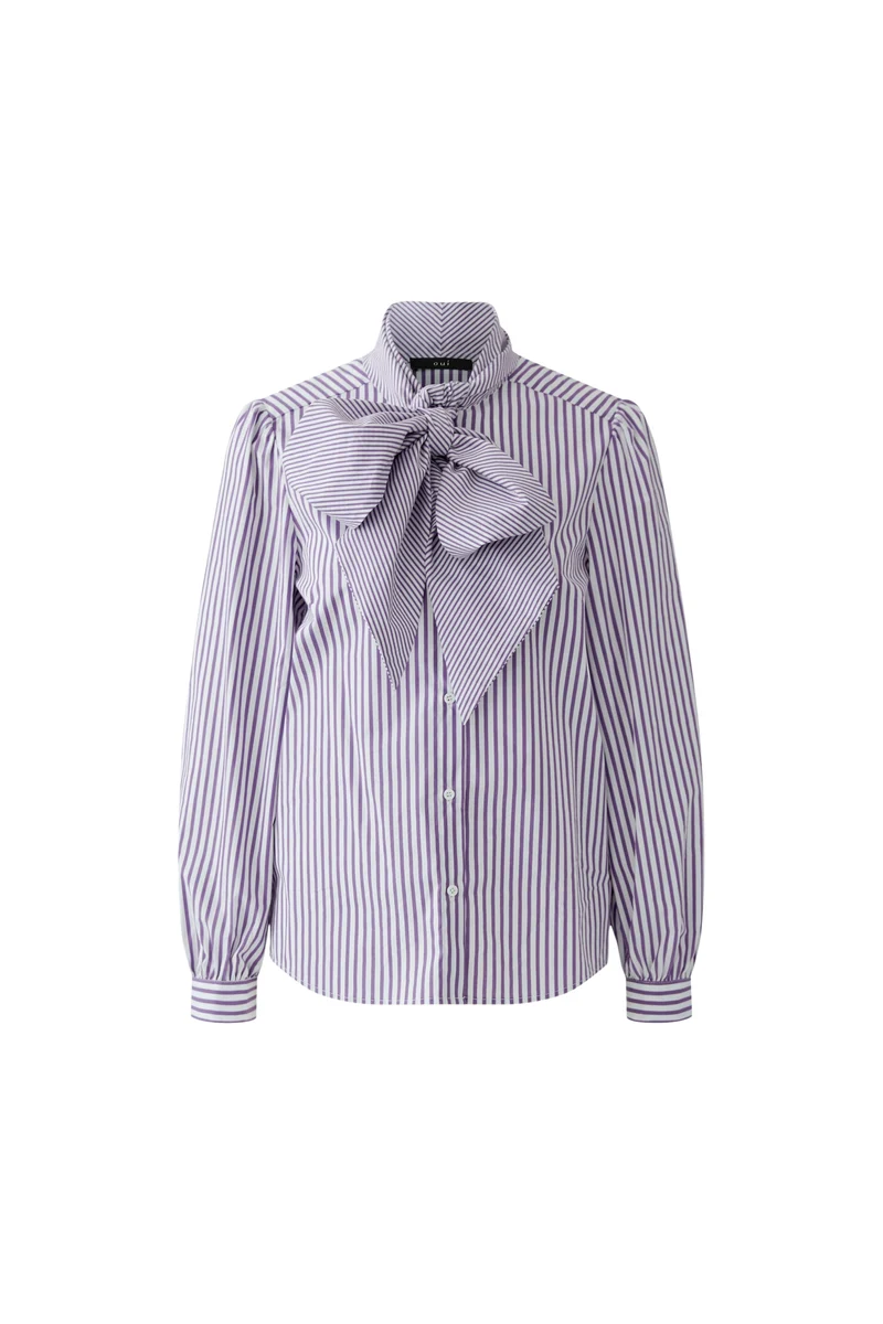 Bluse, white violett
