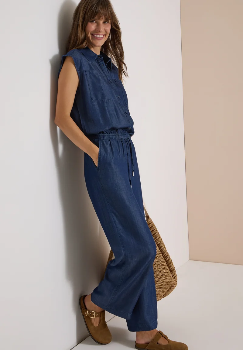 Jumpsuit Tencel Dark Blue, Dark blue wash