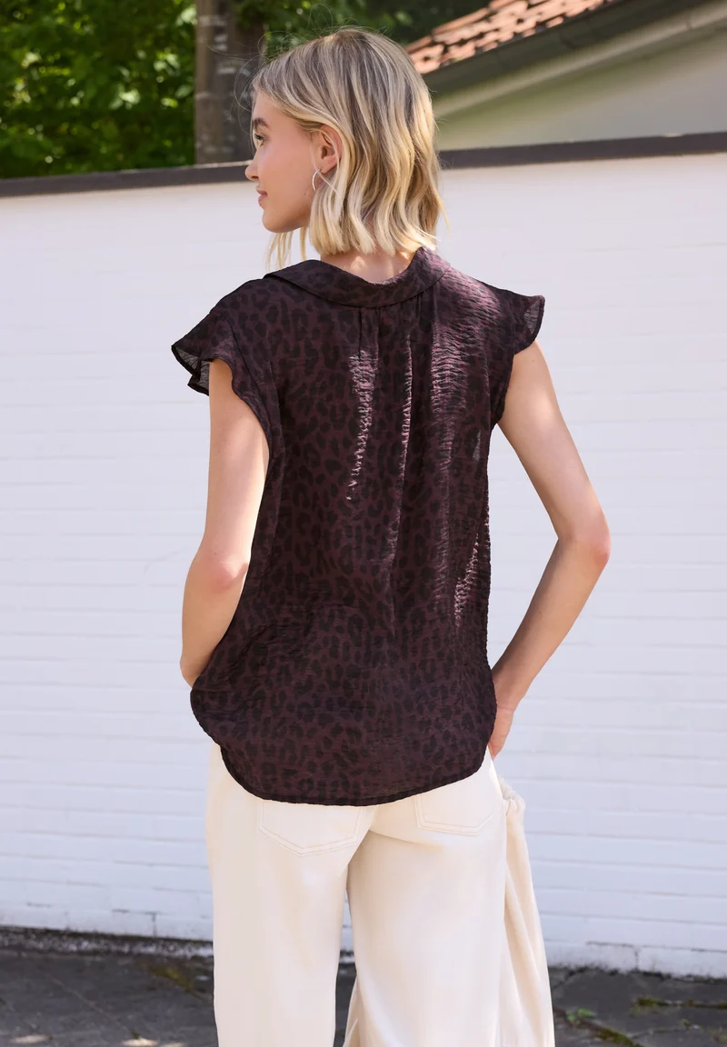 Studio_Shirtcollar blousetop w, very berry