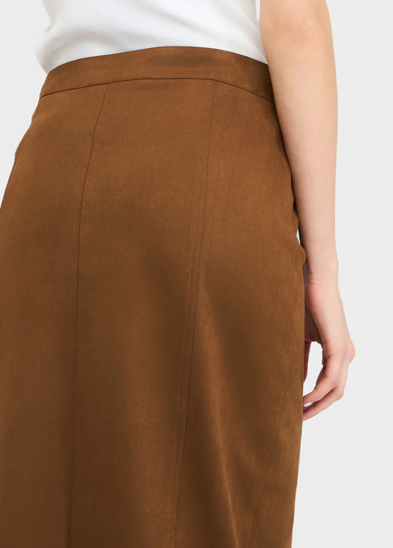 Midi Skirt with Slit