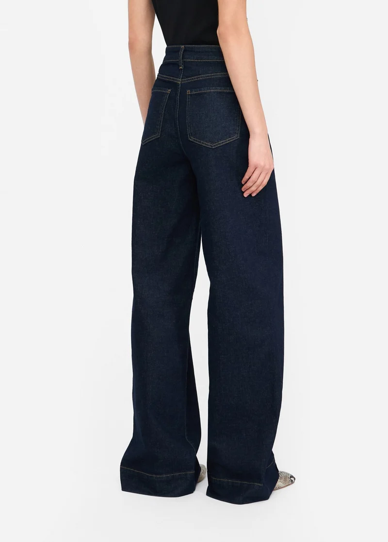 Flared Cotton Jeans