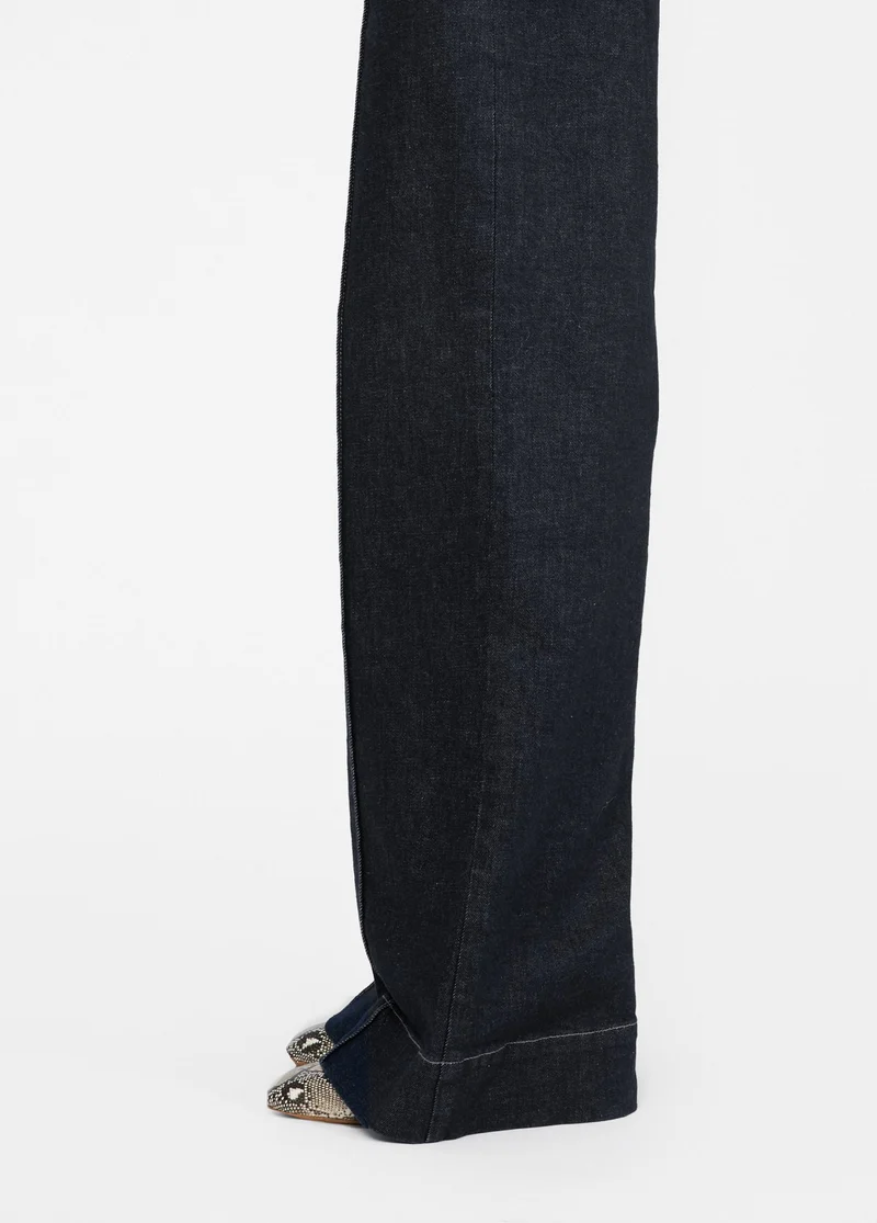 Flared Cotton Jeans