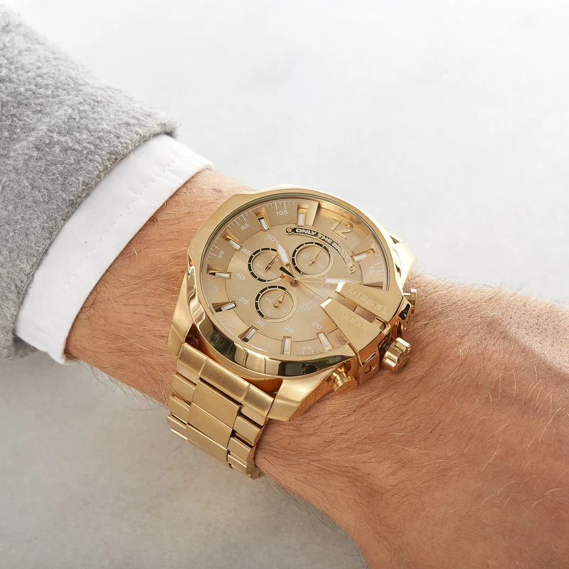 Diesel Mega Chief herren Uhr Gold DZ4360