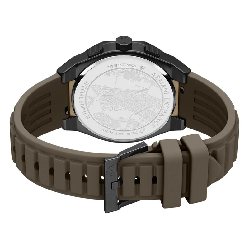 Armani Exchange Sync Round Brown Dial Watch AX4293