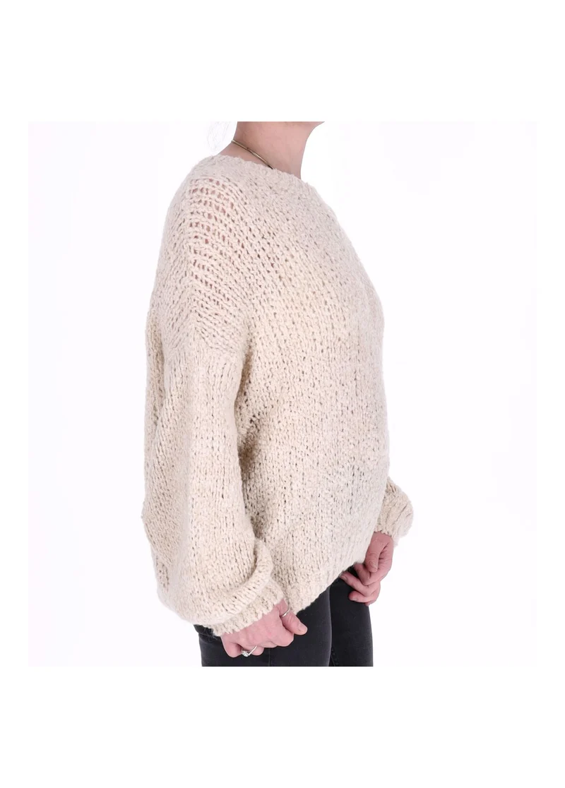 Grobstrick Pullover Damen Splash of Color