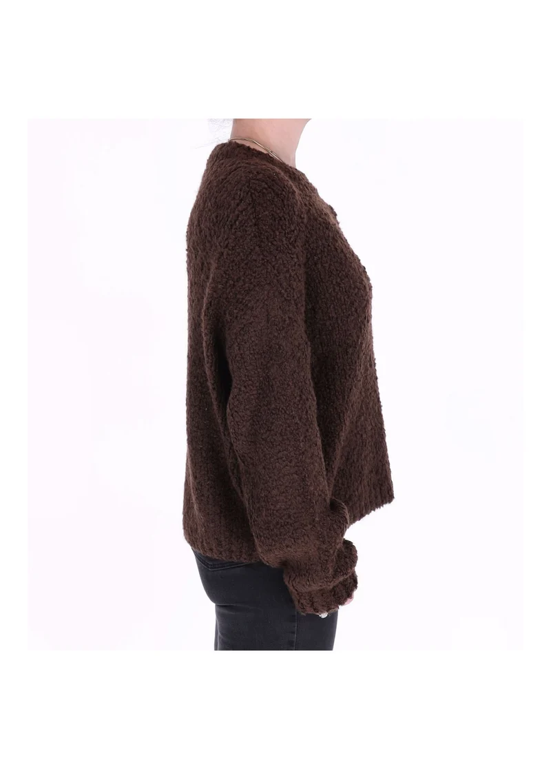 Grobstrick Pullover Damen Splash of Color