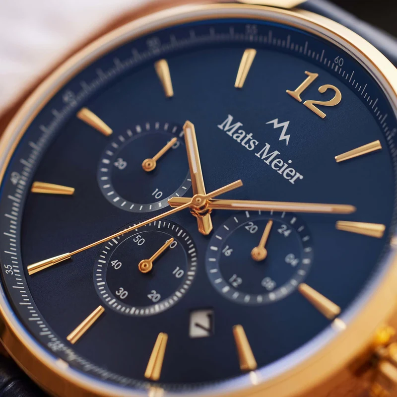Mats Meier Grand Cornier herren Uhr Blau MM00123