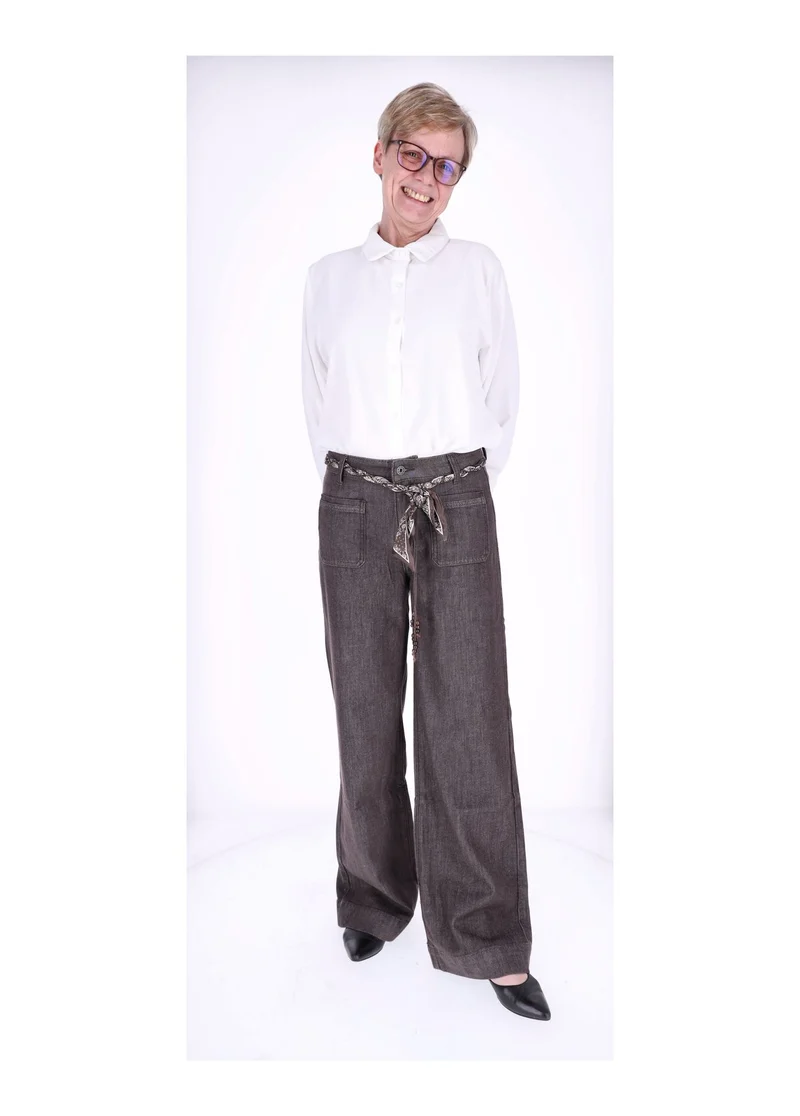 Splash of Color Wide-Leg Jeans Damen