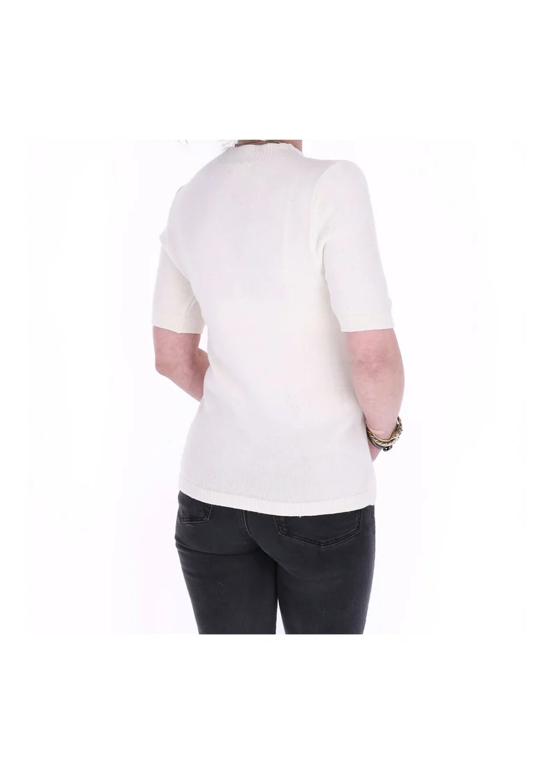 Strickpullover Damen Pailletten Splash of Color