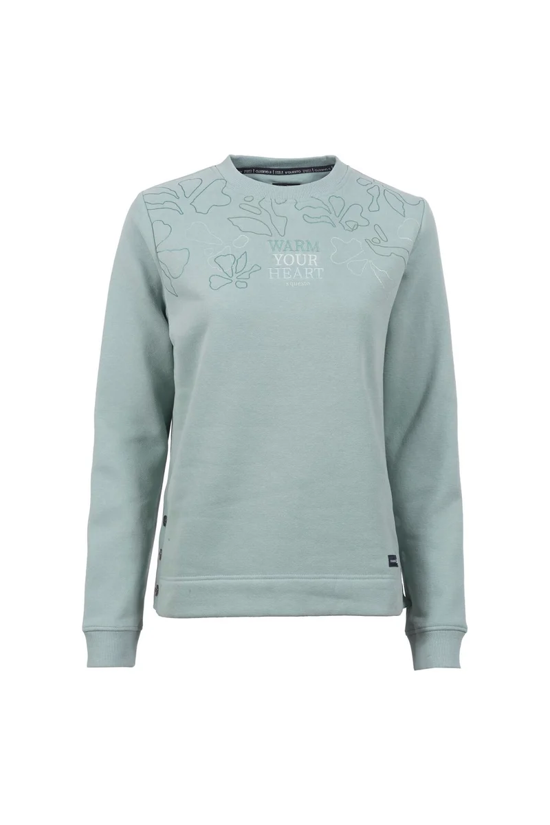 SOQUESTO Damen Sweatshirt Stickerei