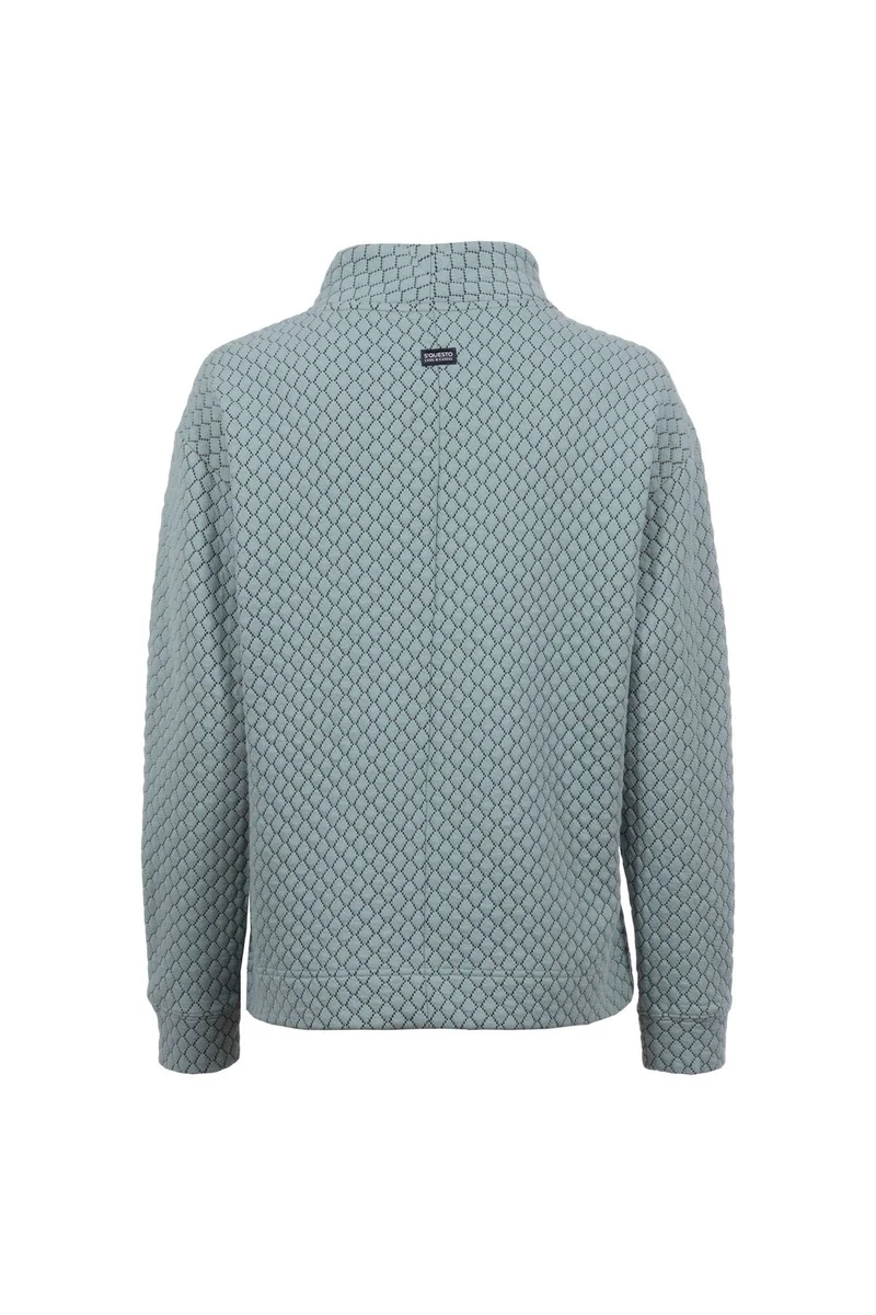 SOQUESTO Jacquard-Sweatshirt Damen