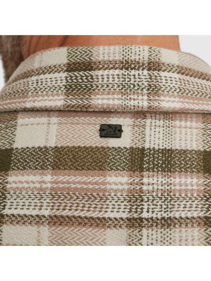 LONG SLEEVE SHIRT Herringbone chec, Silver Lining