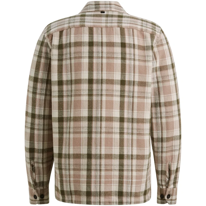 LONG SLEEVE SHIRT Herringbone chec, Silver Lining