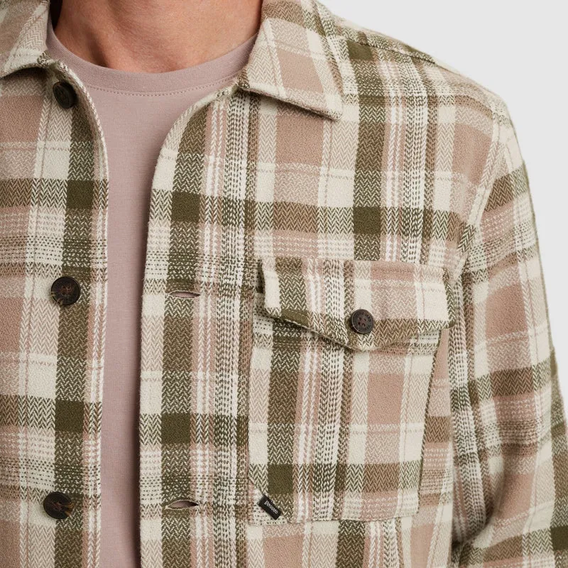 LONG SLEEVE SHIRT Herringbone chec, Silver Lining