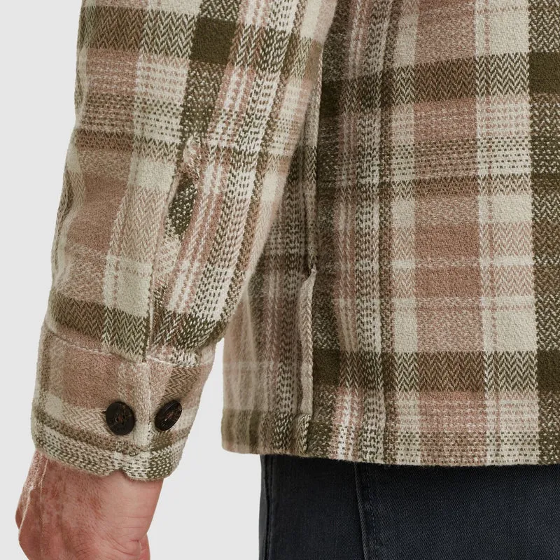 LONG SLEEVE SHIRT Herringbone chec, Silver Lining