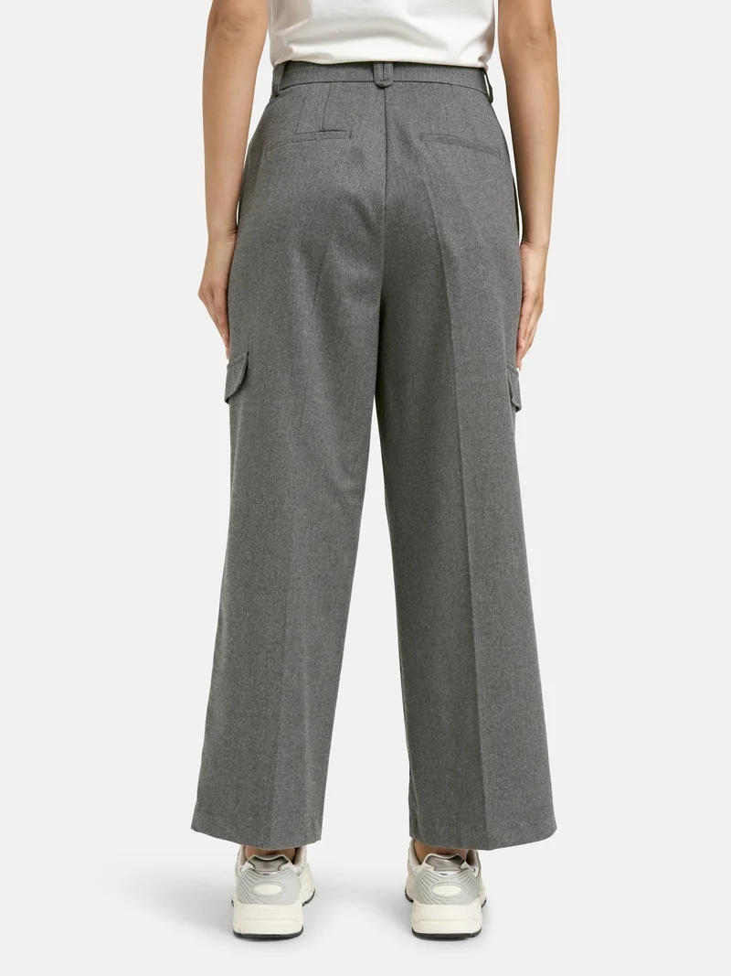 CARGO PANTS, GREY MELANGE