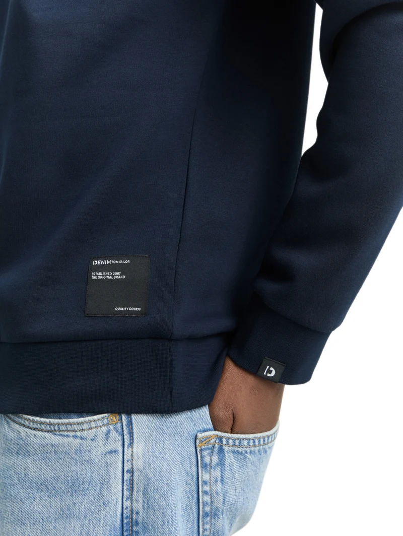 solid crewneck sweatshirt, sky captain blue