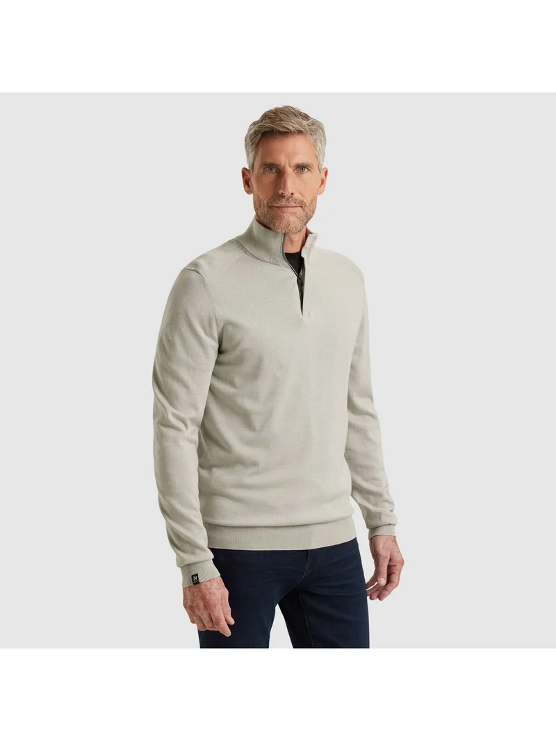 Half zip collar cotton modal moul, Paloma