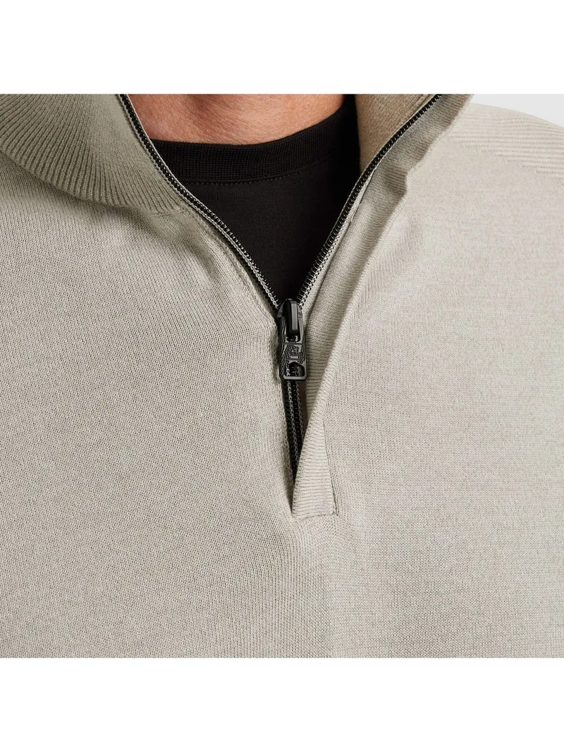 Half zip collar cotton modal moul, Paloma