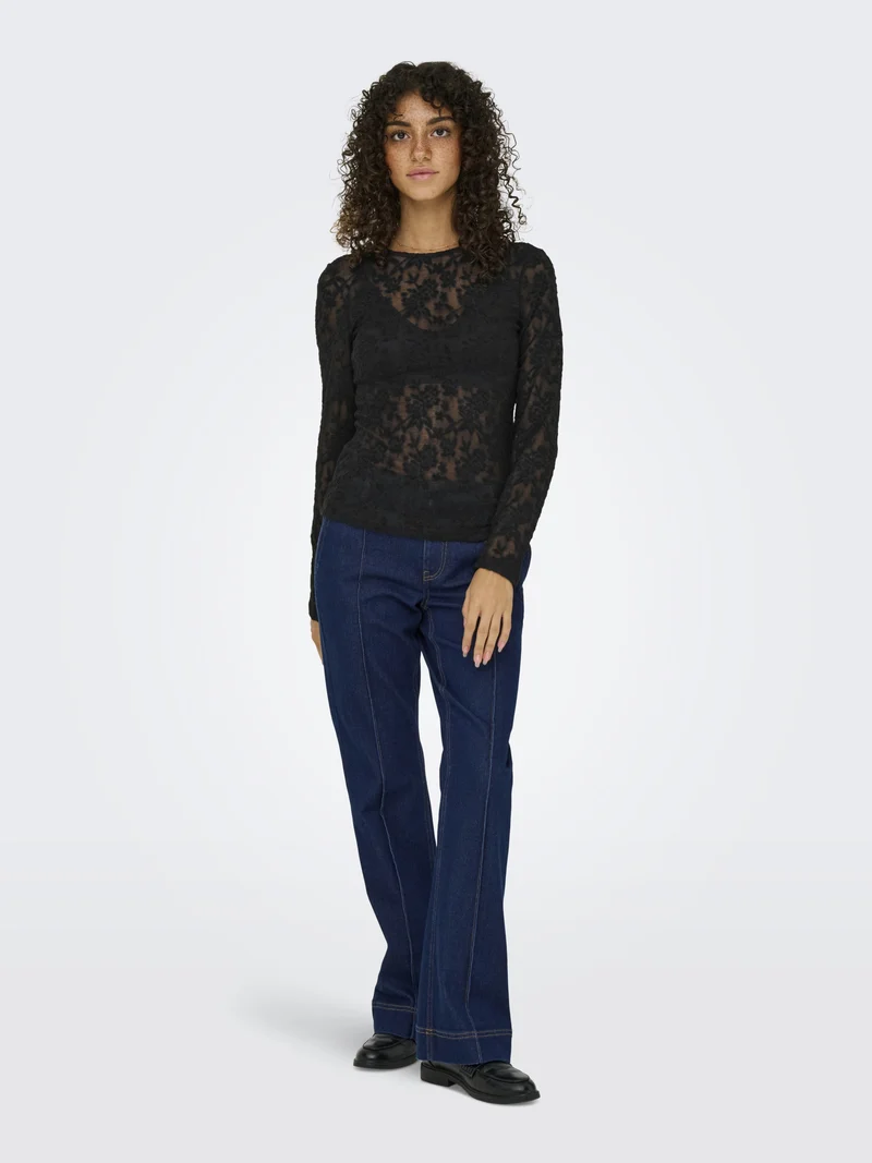 ONLBLAISE L/S TOP JRS, Black