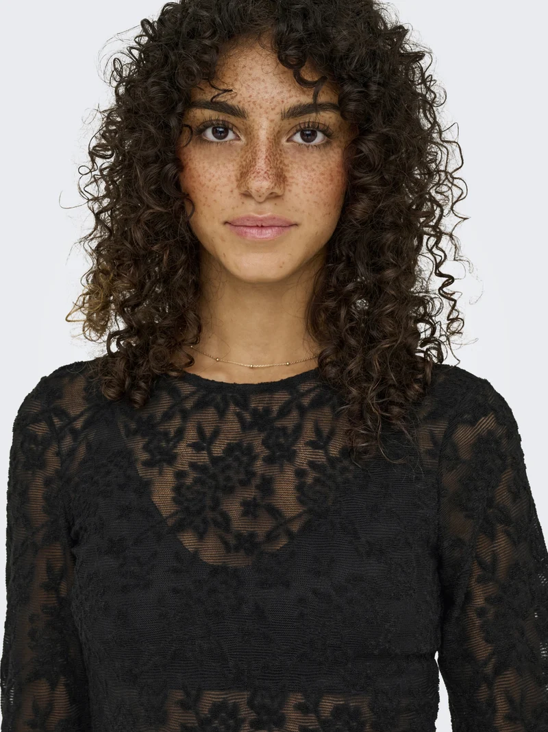 ONLBLAISE L/S TOP JRS, Black