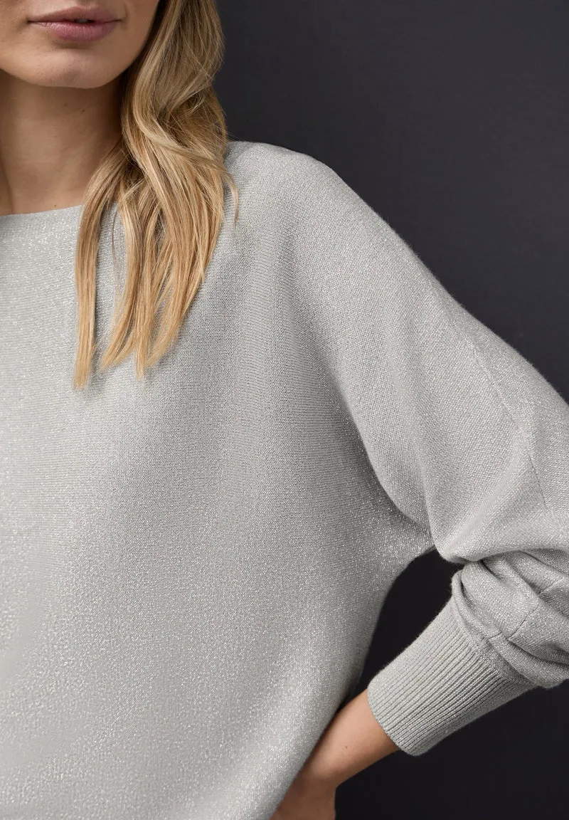 lurex dolman, pelican grey mel.