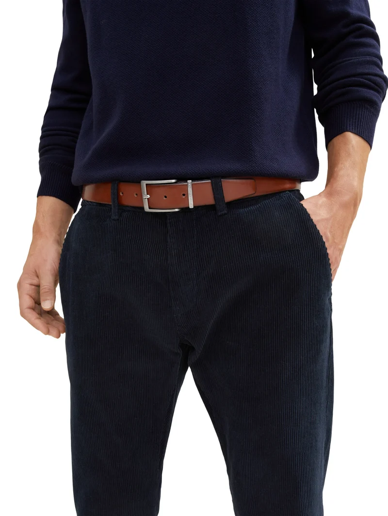 TTBILL Herren Gürtel mit rechteckig, light brown uni
