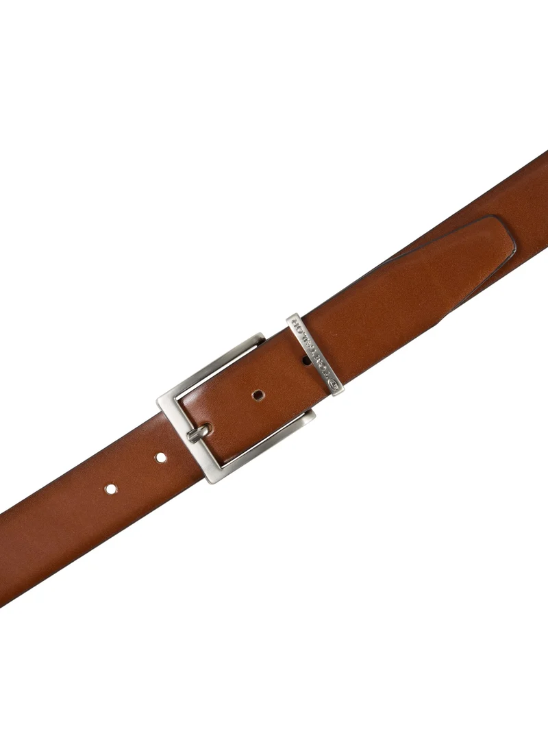 TTBILL Herren Gürtel mit rechteckig, light brown uni