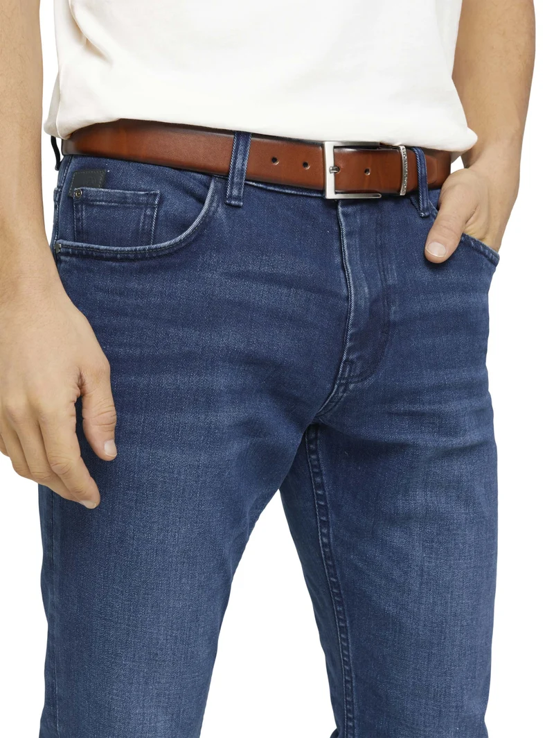 TTBILL Herren Gürtel mit rechteckig, light brown uni