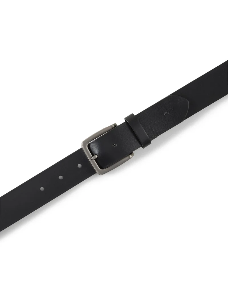 TTSCOTT Herren Ledergürtel mit rech, black uni