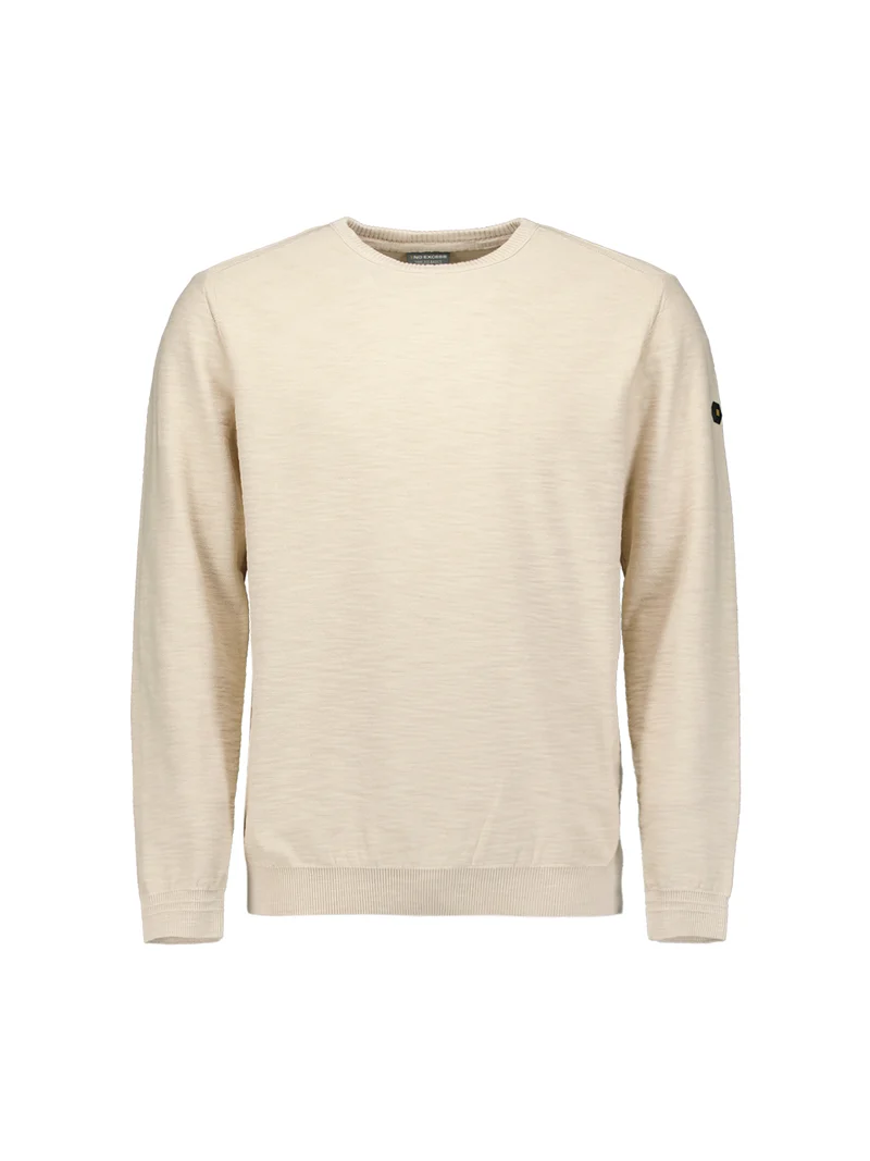 Pullover Crewneck Garment Dyed + Stone Washed, Cement