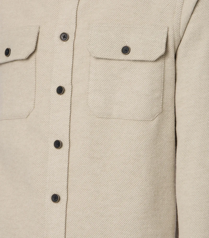 FLANELL COMFORT FIT 1/1 KENT, 200 BEIGE