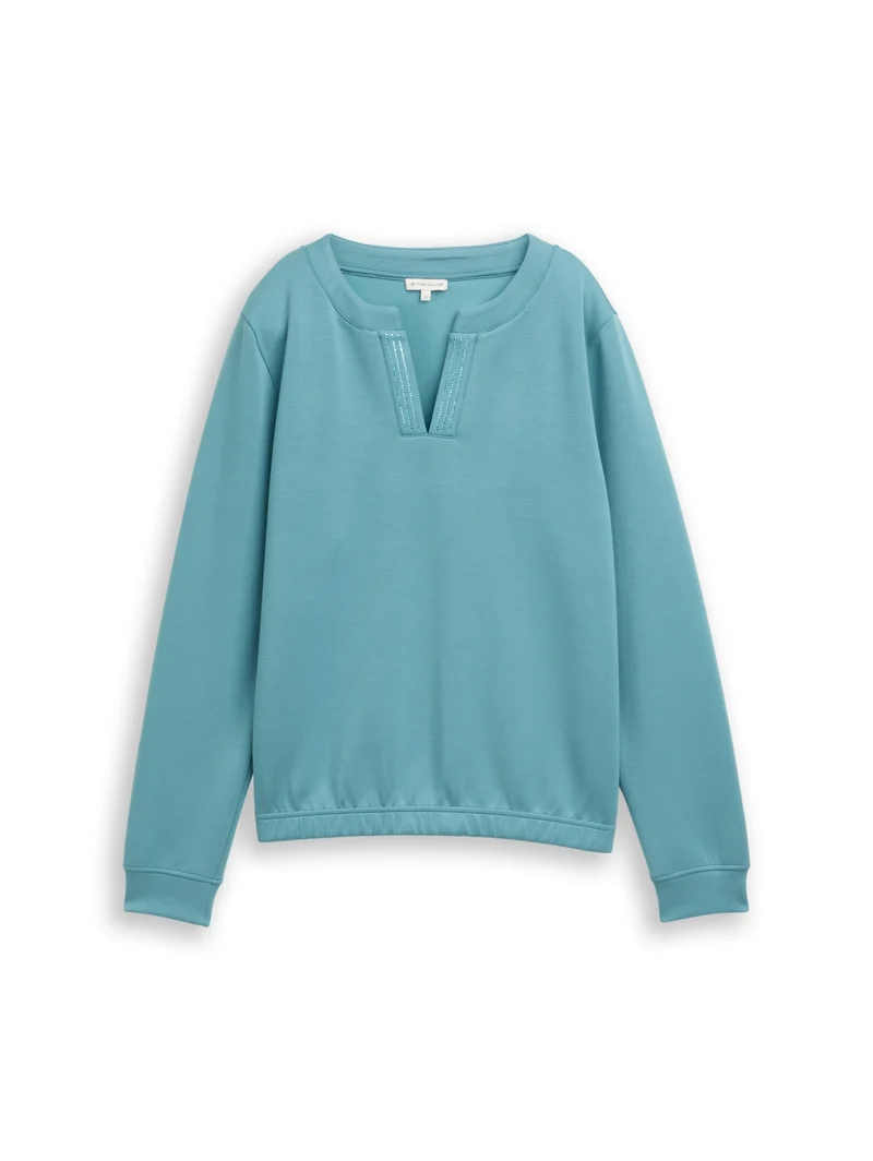 Sweatshirt scuba, tropical teal