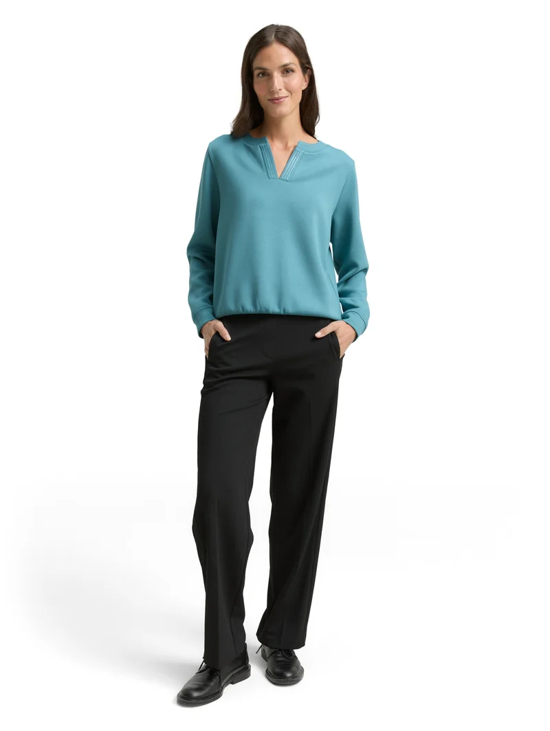 Sweatshirt scuba, tropical teal