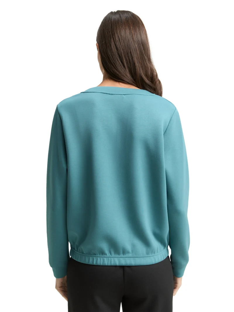 Sweatshirt scuba, tropical teal