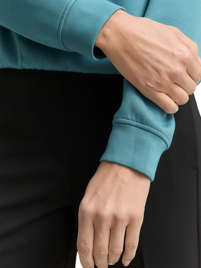 Sweatshirt scuba, tropical teal