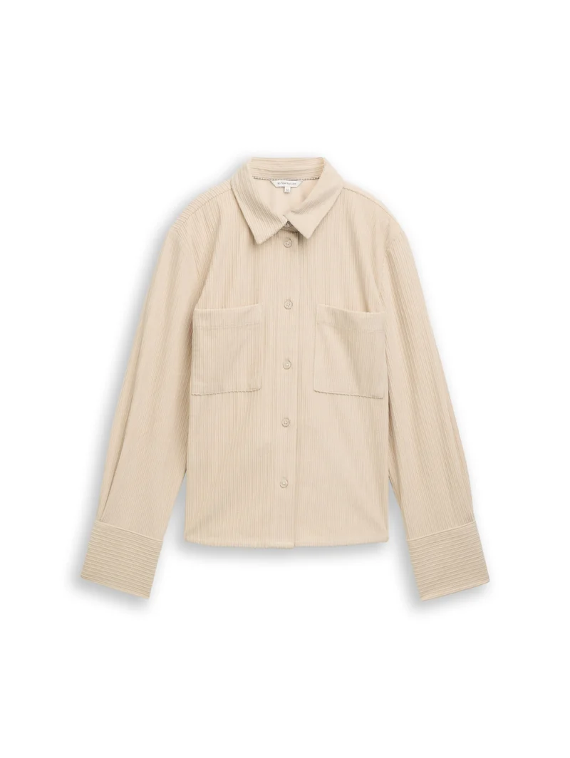 blouse cosy corduroy, sand stone beige