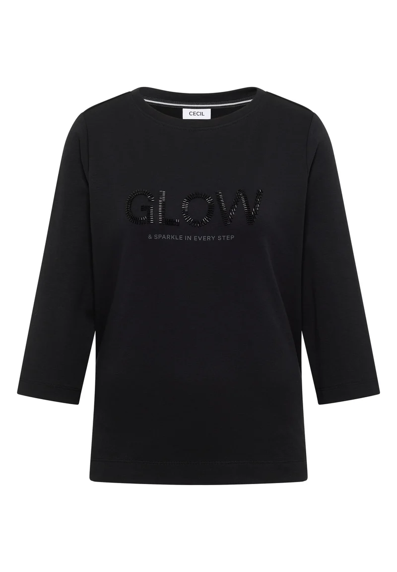 TOS Glow Beads FP T-Shirt, Black