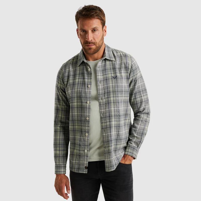 LONG SLEEVE SHIRT Brushed YD Twill, Desert Sage