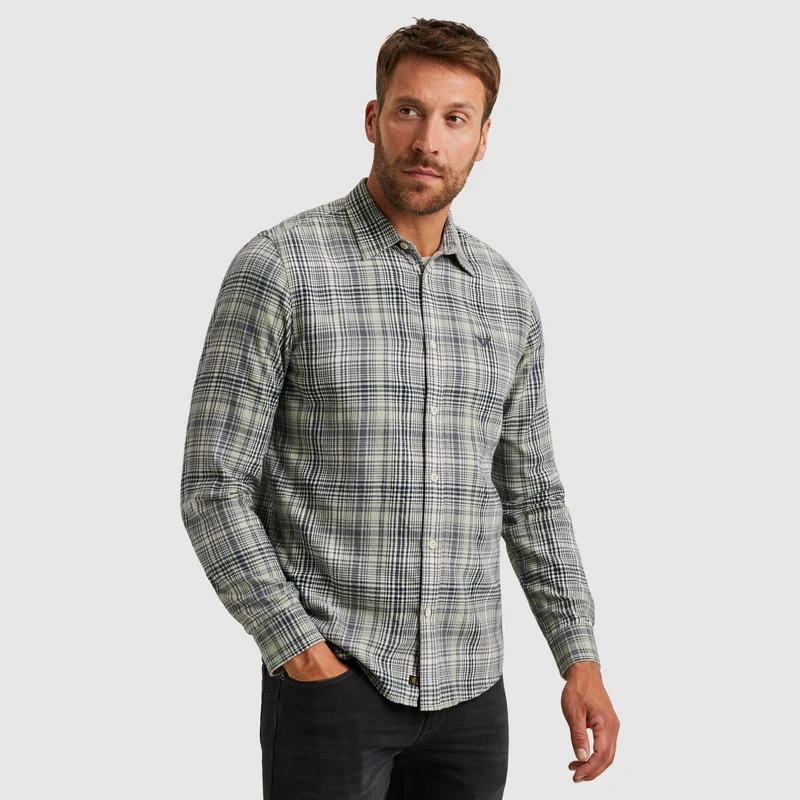 LONG SLEEVE SHIRT Brushed YD Twill, Desert Sage