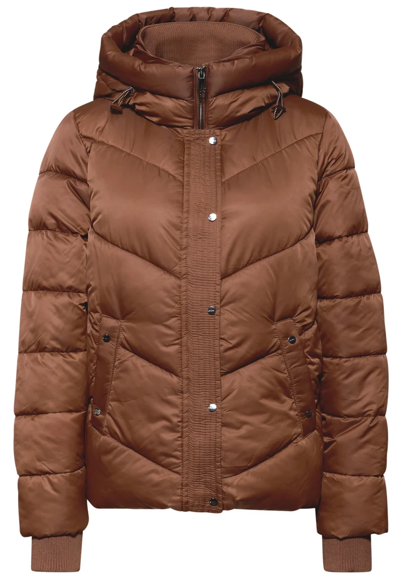 Studio Short Padded Jkt, full brown