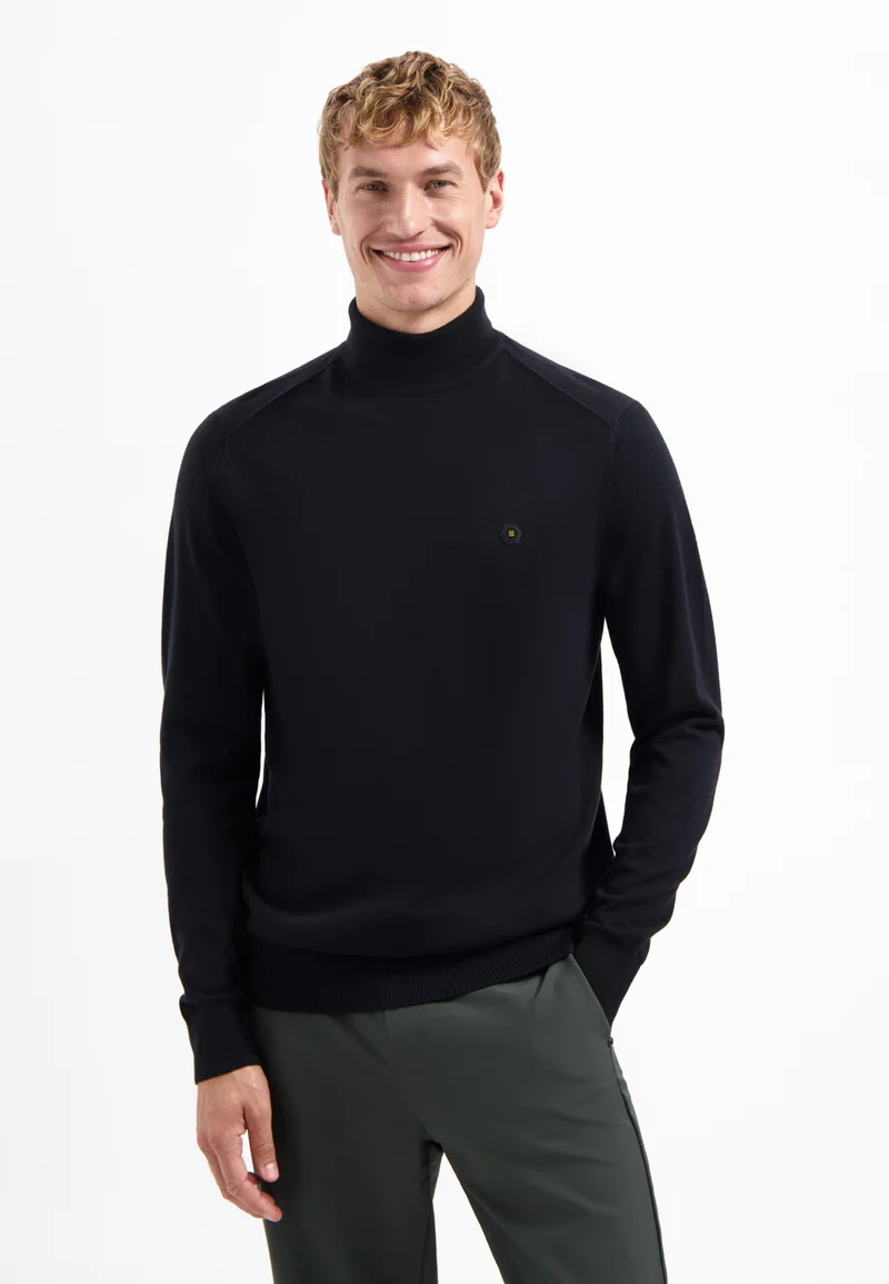 Pullover Roll Neck, Black