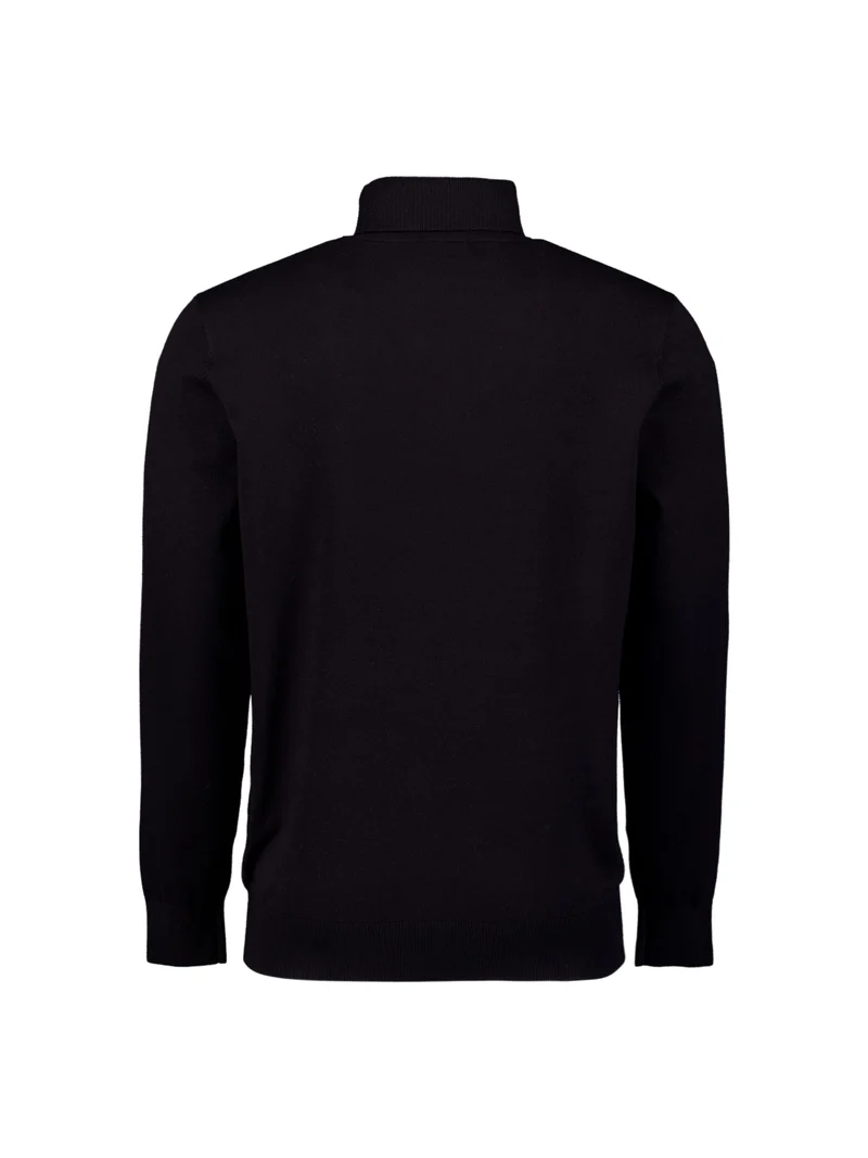 Pullover Roll Neck, Black