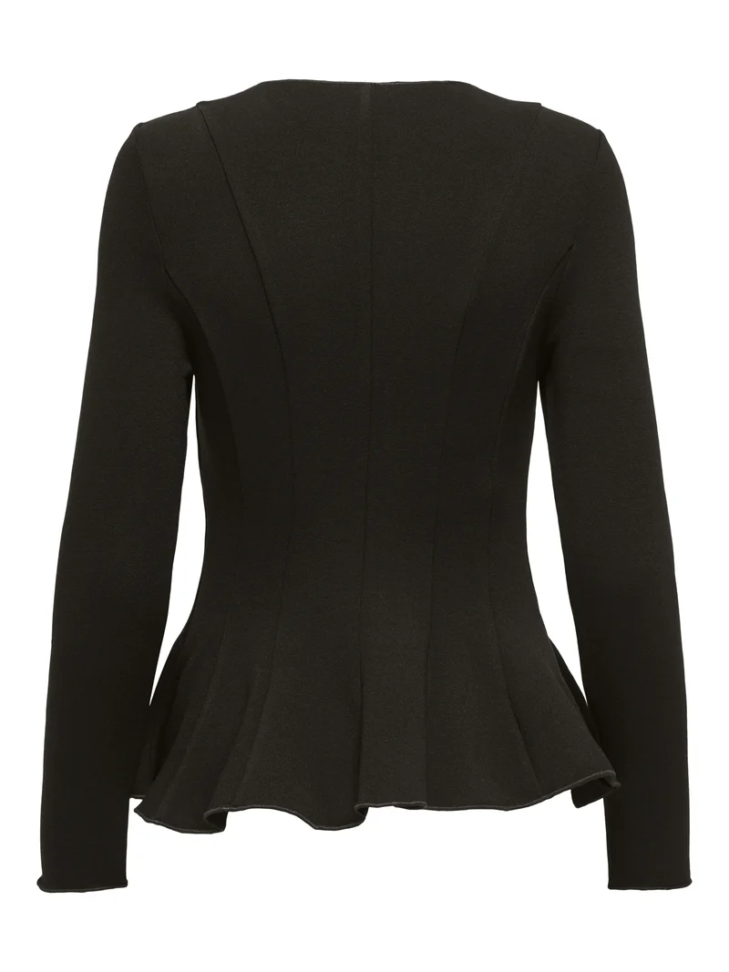 ONLKENYA L/S PEPLUM TOP JRS, Chocolate Torte