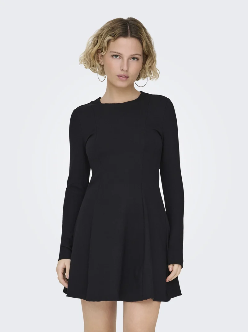 ONLKENYA L/S DRESS JRS, Black