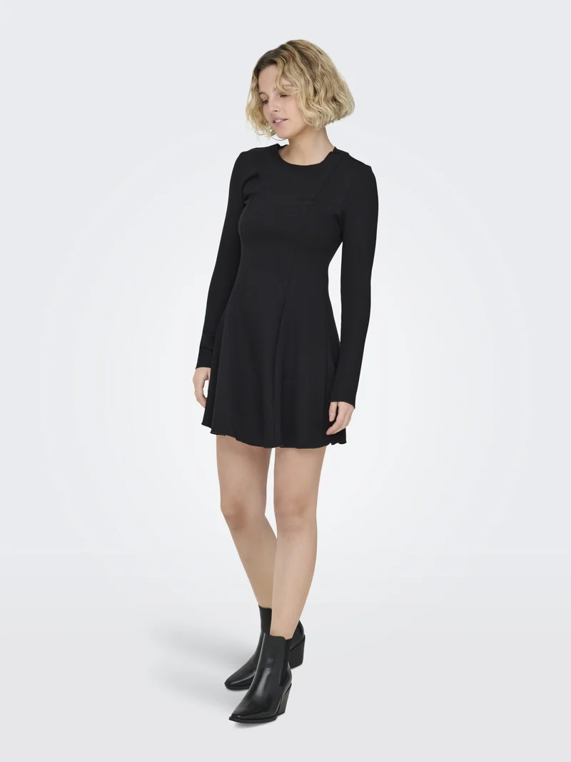 ONLKENYA L/S DRESS JRS, Black