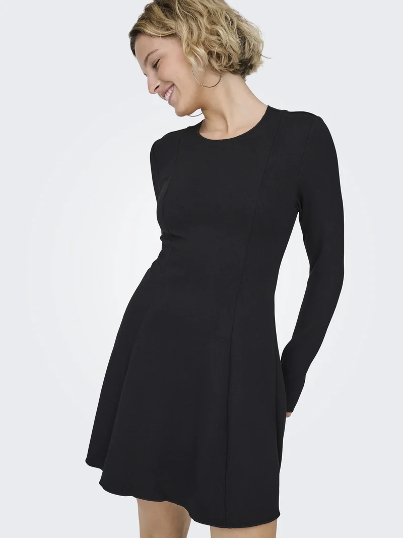 ONLKENYA L/S DRESS JRS, Black