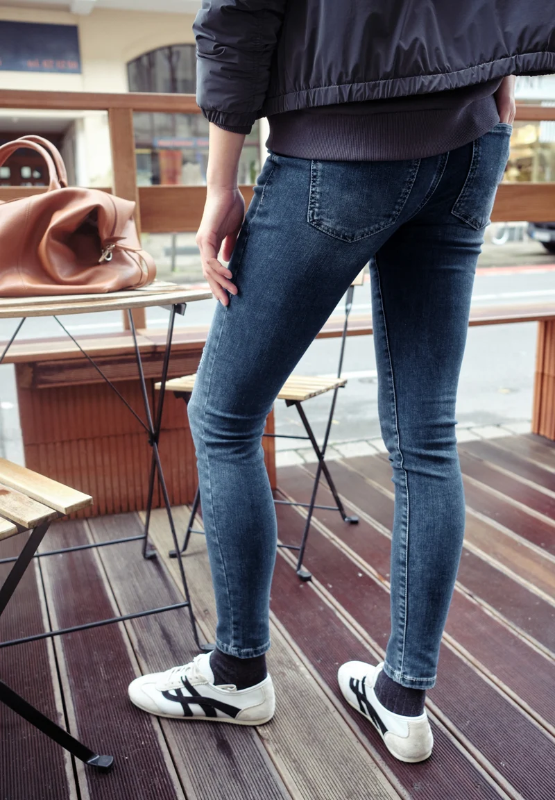 Studio QR Style Skinny,hw,dark, dark blue authentic wash