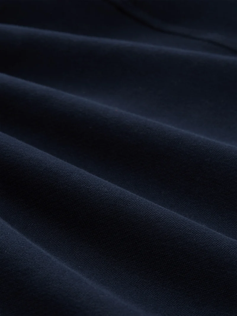 detailed hoodie, sky captain blue