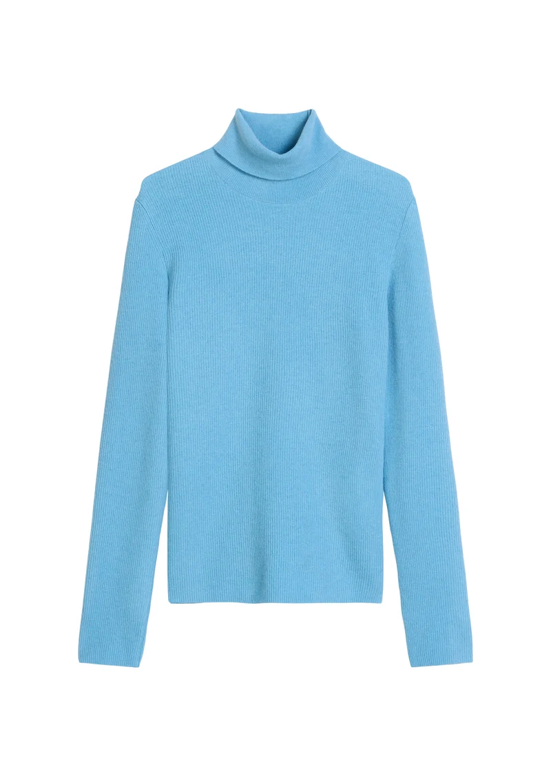 Knit Pullover, Longsleeve, Azure Sky